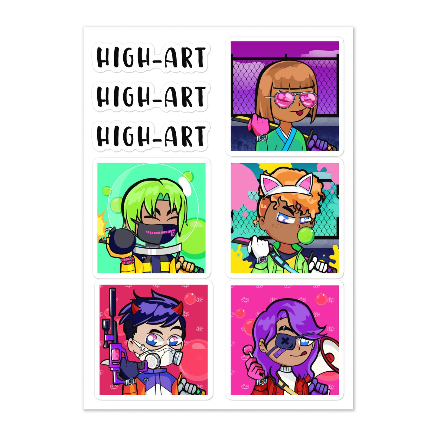 High-Art Stickers
